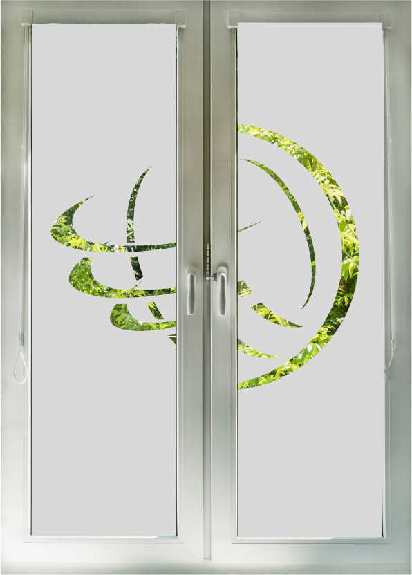 Blickschutz Fensterfolie 171