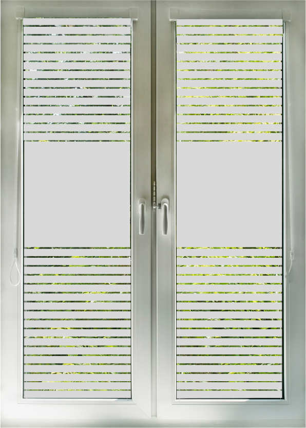 Sichtschutz Streifendesign 186